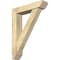 Ekena Millwork Traditional Slat Rough Sawn Bracket w/ Offset Brace, Douglas Fir, 6"W x 26"D x 34"H BKT0604X26X34TRA06RDF - alternate 1